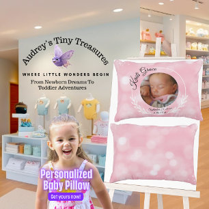 Coussin de bébé personnalisé