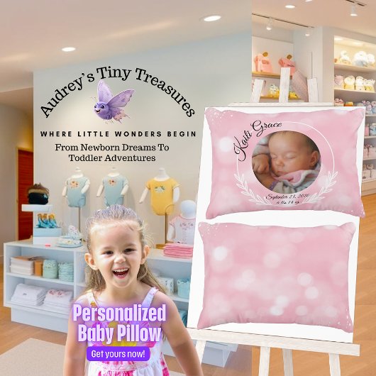 Coussin de bébé personnalisé