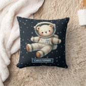 Coussin de bébé personnalisé Teddy Bear Astronaut (Couverture)