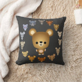 Coussin de Bébés de l'ours caricature mignonne (Couverture)