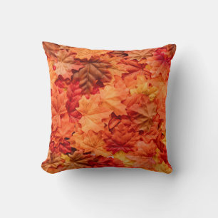 Coussin De Belles feuilles d'automne Thanksgiving