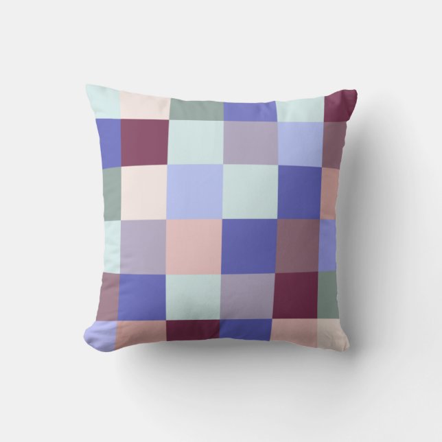 Coussin De Belles Plaids multicolores (Recto)