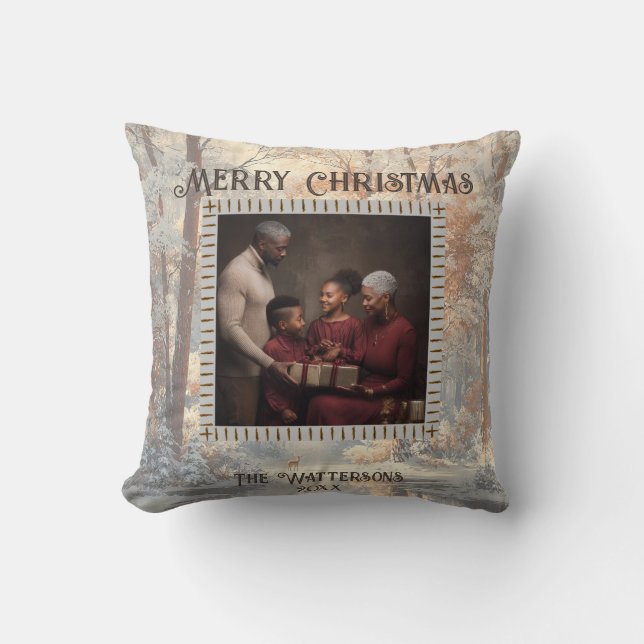 Coussin de bienvenue pour les fêtes (Recto)