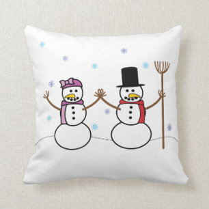 Coussin de bonhomme de neige