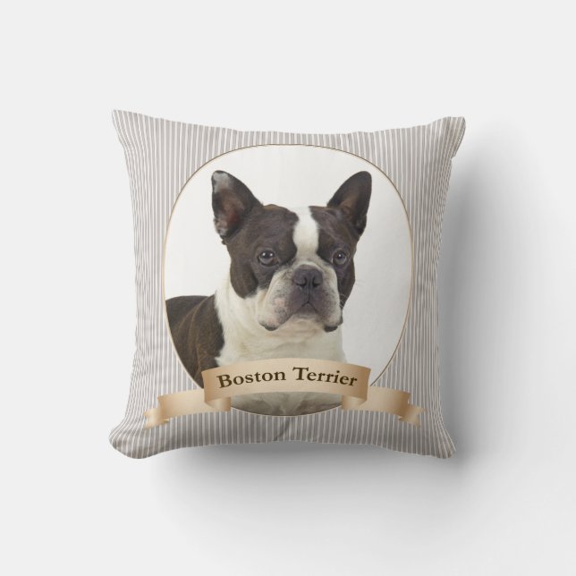 Coussin de Boston Terrier (Recto)