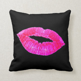 Coussin de bouche de rouge à lèvres de rose de