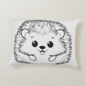 Coussin de bouchons de bascule - Hérisson adorable (Dos)
