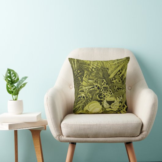 Coussin de brousse léopard olive (Chaise)