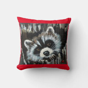 coussin de bug raccoon et lady
