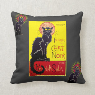 Coussin de cabaret de Vintage Tournee du Chat Noir