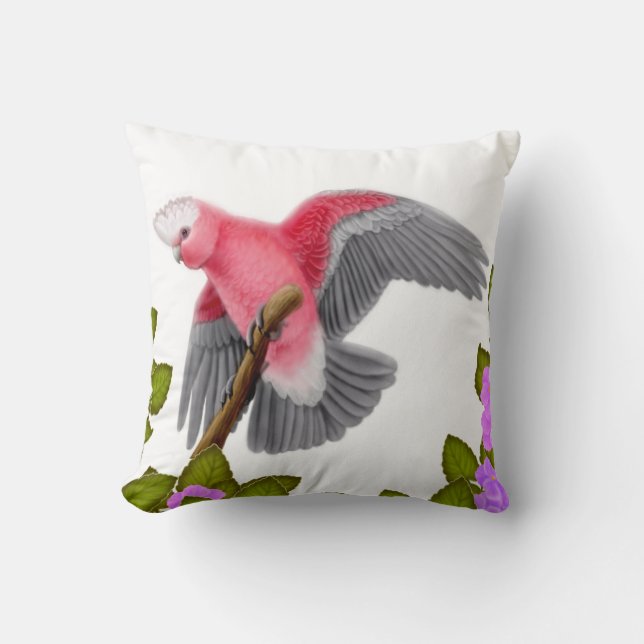 Coussin de cacatoès rose de Galah (Recto)