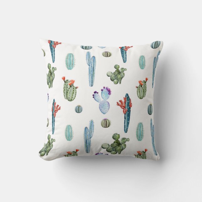 Coussin de cactus (blanc) (Recto)