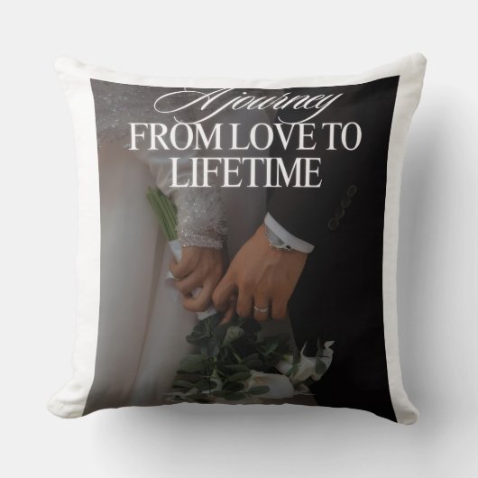 Coussin de cadeau d'anniversaire romantique - Coup (Recto)
