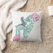Coussin de cadeau du jour de mère - girafe et bébé (Couverture)