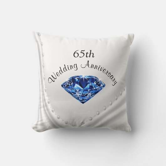 Coussin de cadeaux de saphir et d'anniversaire de (Recto)