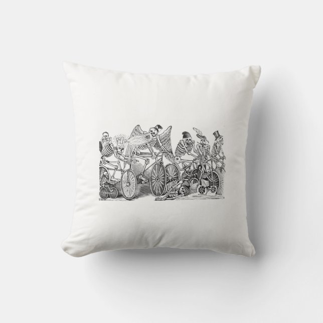 Coussin de Calavera de cyclistes (Recto)