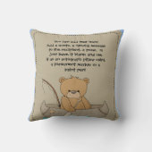 Coussin de campagne des ours customisés (Verso)