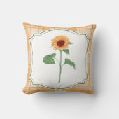 Coussin de campagne tournesol (Recto)