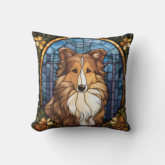 Coussin de canapé pour chien Sheltie (Recto)