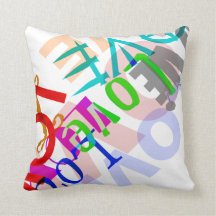 Coussin de carré d'amour