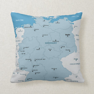 Coussin de carte de l'Allemagne