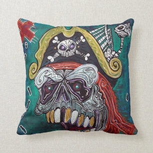Coussin de carte de trésor de pirate