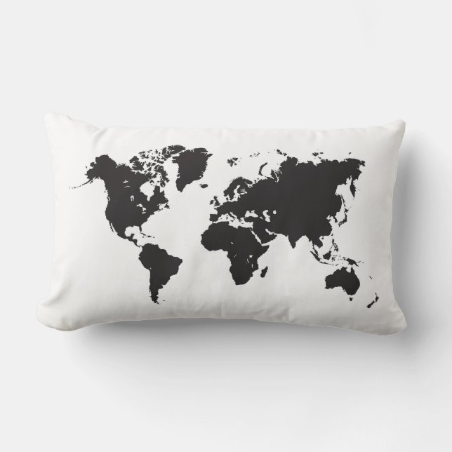 coussin de carte du monde (Recto)