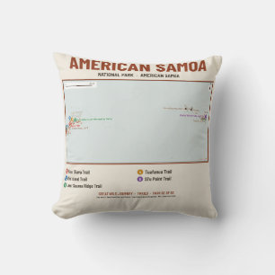 Coussin de carte du sentier du parc national des S
