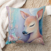 Coussin de cerf à double face en aquarelle (Couverture)
