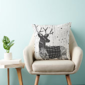 Coussin de cerfs et de bouleaux (Chaise)