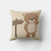 Coussin De Cette Façon Les Poumons Gratuits L'Ours De Tedd (Verso)