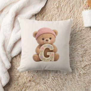 Coussin de chambre de bébé et de fille avec ours e