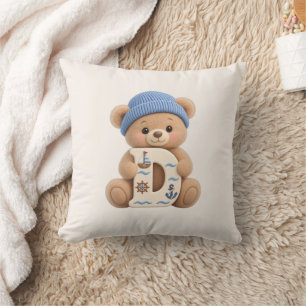 Coussin de chambre de bébé et de garçon avec initi