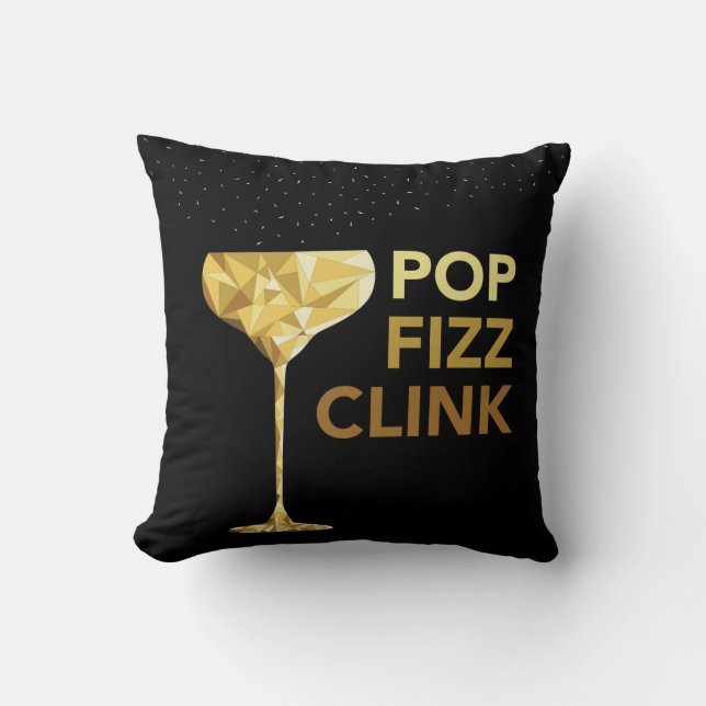 Coussin de Champagne de tintement de sifflement de (Recto)
