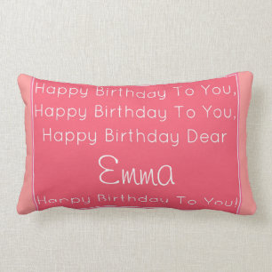 Coussin de chanson de joyeux anniversaire