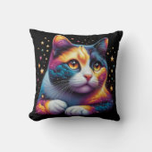 Coussin de chat cosmique et rêveur ! (Recto)