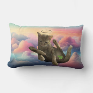 Coussin de chat d'ange modeste