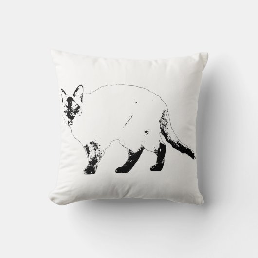 Coussin de chat graphique et confortable moderne (Recto)