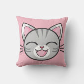Coussin de chat heureux (Recto)