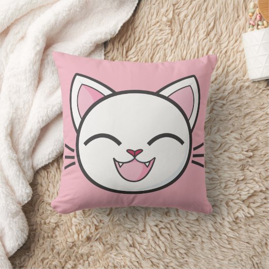 Coussin de chat heureux (Couverture)