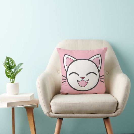 Coussin de chat heureux (Chaise)