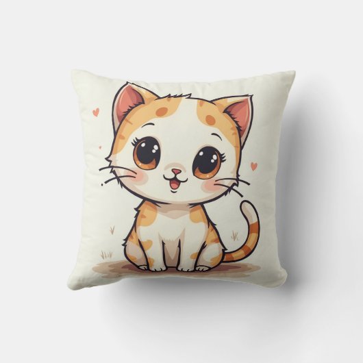 coussin de chat mignon (Verso)