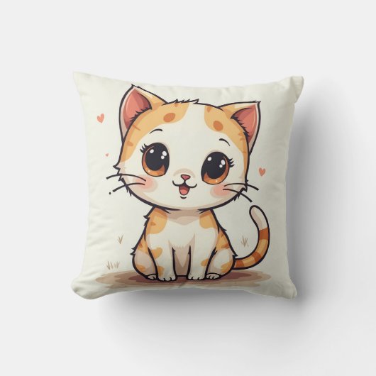 coussin de chat mignon (Recto)