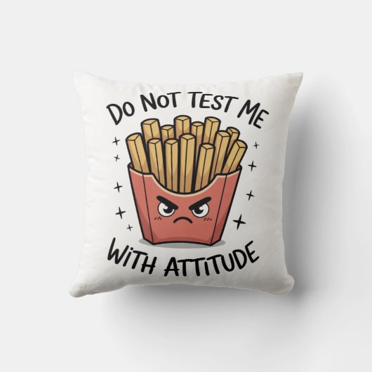 Coussin de chat mignon d'été – Trop chaud pour s'e (Verso)