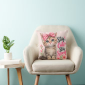 Coussin de chat mignon – Restez mignon, restez for (Chaise)
