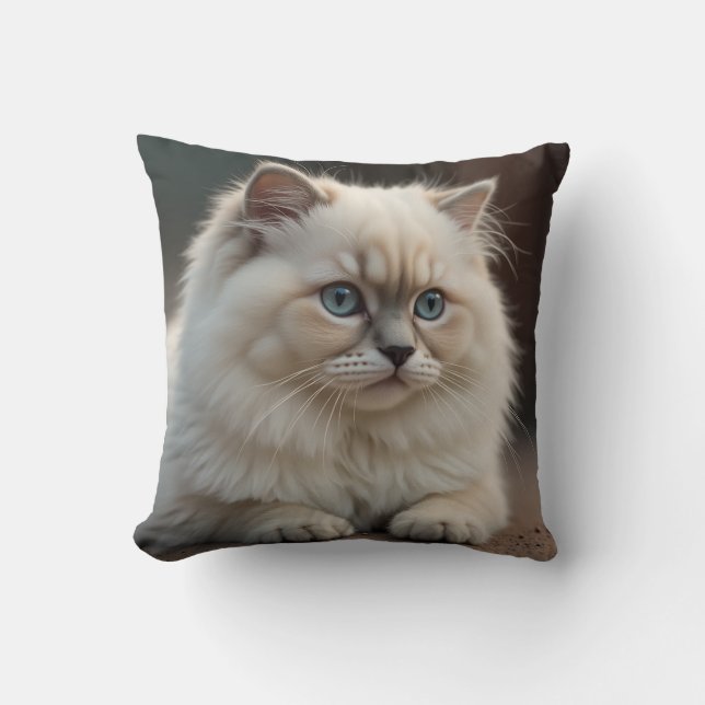 Coussin de chat réaliste et mignon (Recto)