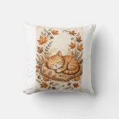 coussin de chat roux confortable (Recto)
