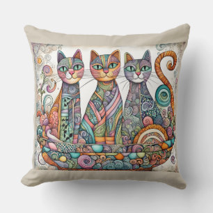 coussin de chats apaisants