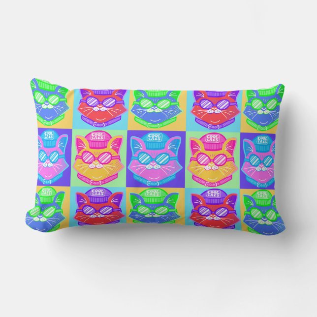 Coussin de chats cool (Recto)