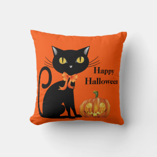 Coussin de chats d'Halloween